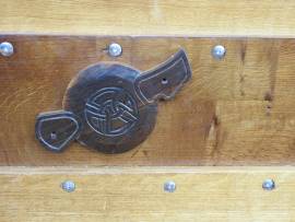 Ruderklappe Wikingerschiff Ruderklappe Wikingerschiff